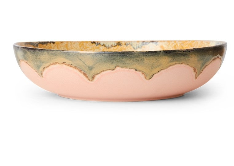 KST0042 70s ceramics: salad bowl sunflower