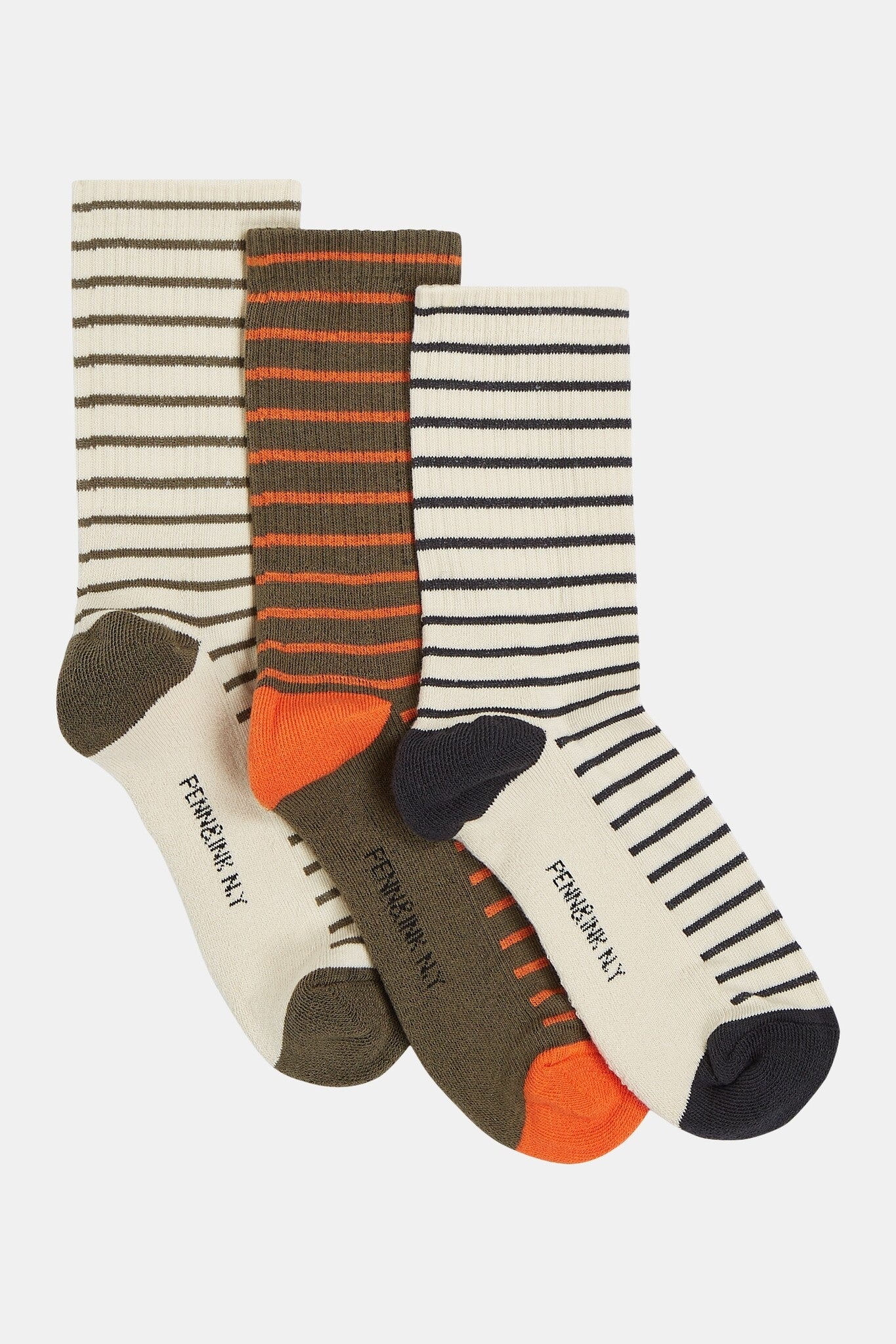 W24F1542 socks stripe 3-pack - multicolor